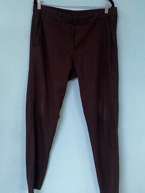 Lululemon ABC Pants Mens Size 34 Black Warpstreme Slim Performance